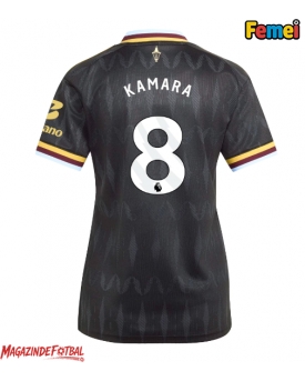 Aston Villa Boubacar Kamara #8 Tricou Fotbal Replică 2026-27 Femei Deplasare Aston Villa Boubacar Kamara #8 Tricou Fotbal Replică 2026-27 Femei Deplasare